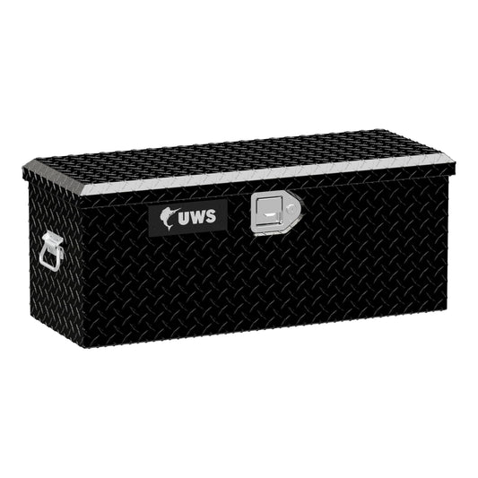 UWS ATV-BLK Black ATV Chest with End Pull Handles and Beveled Insulated Lid