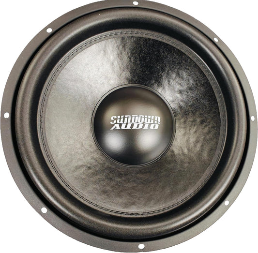 Sundown Audio SA-15 Classic Series 15" Dual 4 Ohm Subwoofer - Black Motor, 1000W RMS / 2000W Peak Power, Competition Grade, High-Temperature Voice Coil, Optimized for Deep Bass