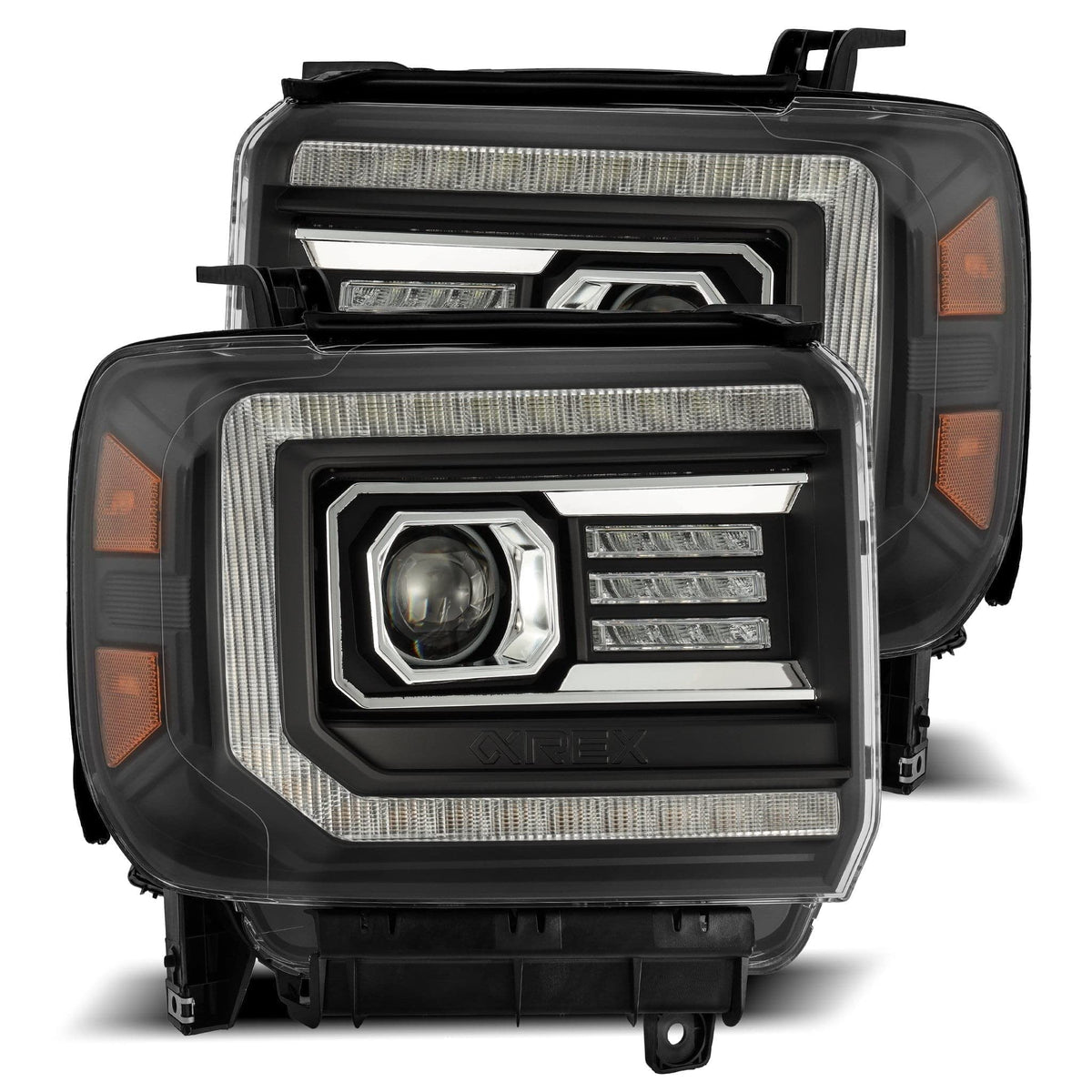 AlphaRex USA 1418 Sierra Luxxseries LED Projector Headlights Black - 880615