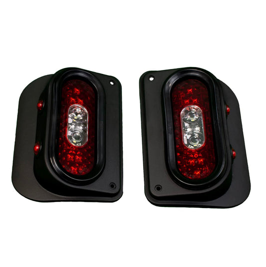 Combat Off Road Tail Gunner LED Tail Lights compatible with Jeep JK/JKU - Flush Mount, SAE/DOT Approved