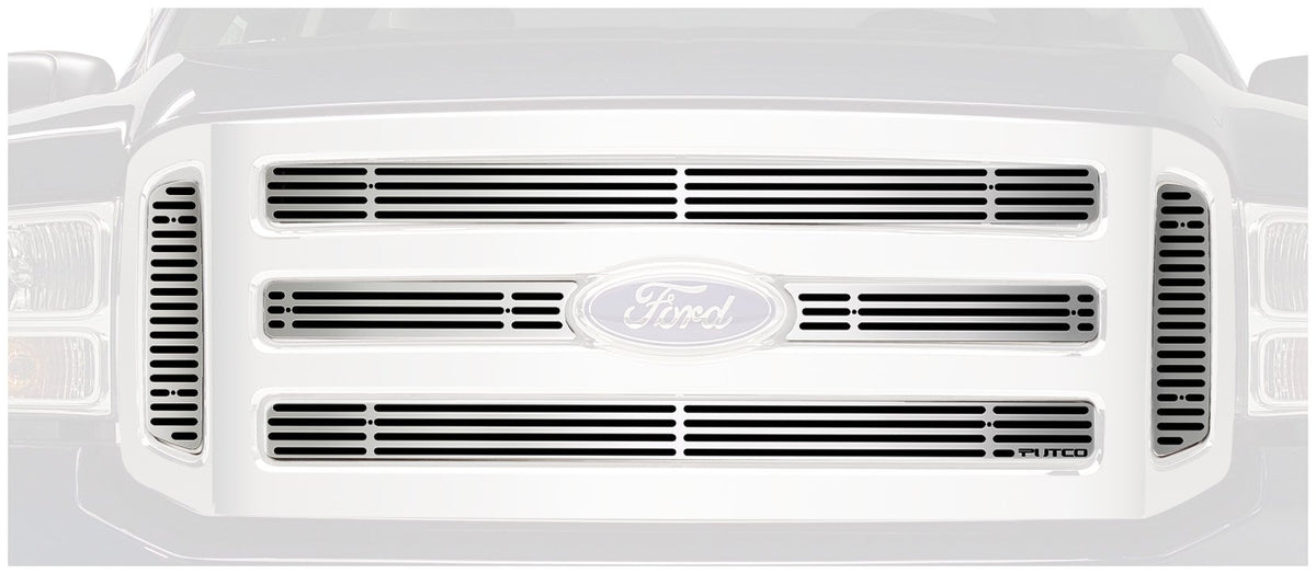 Putco 91155 Liquid Mirror Solid Aluminum Billet Grille