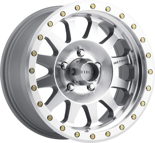 Method Race mr304 double standard 17x8.5 5x127 0et 94mm machined wheel Fits select: 2015-2019,2021 JEEP WRANGLER UNLIMITED