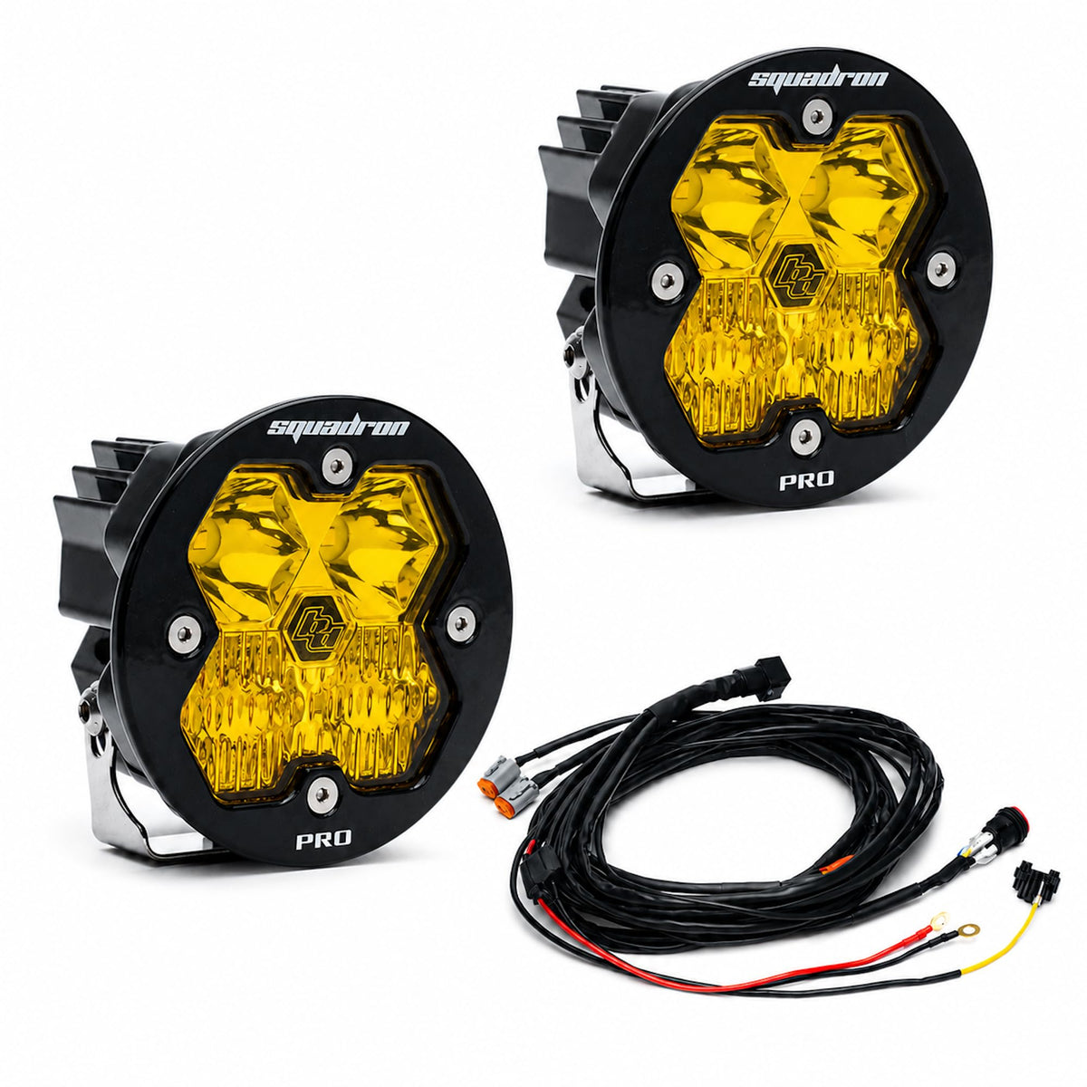 Baja Designs Squadronr 2.0 Pro Pair LED DRIVING/COMBO Baja Amber - 59-7813-2