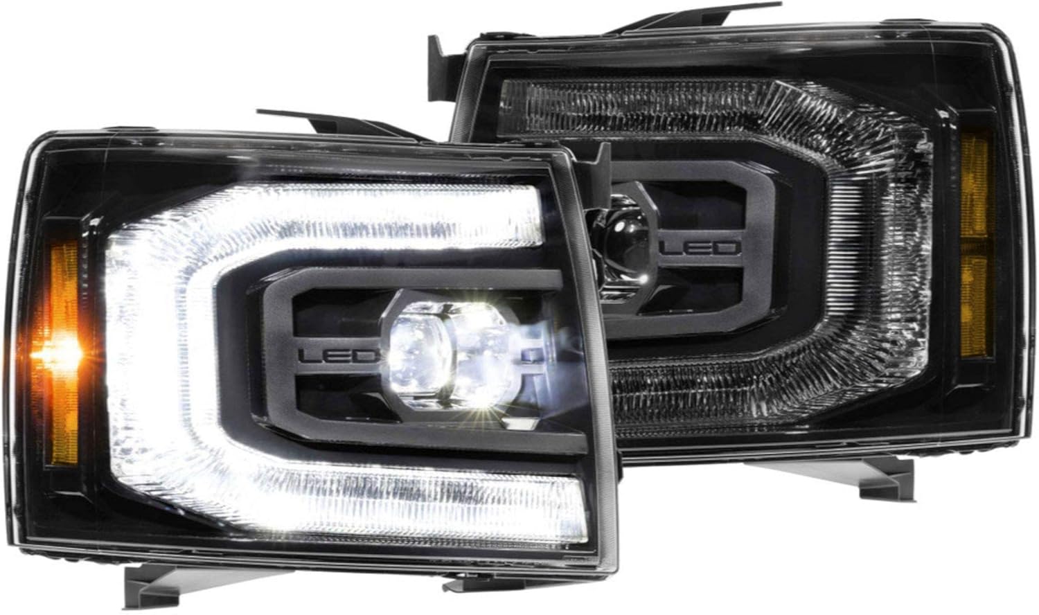 Morimoto Lighting XB LED Headlights: Chevy Silverado (07-13) (Pair/ASM/Gen II) LF540.2-ASM