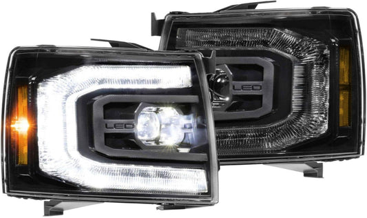 Morimoto Lighting XB LED Headlights: Chevy Silverado (07-13) (Pair/ASM/Gen II) LF540.2-ASM