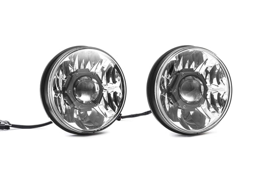 KC HiLiTES 42341 Gravity LED Pro 7" DOT Headlight, Jeep JK 07-18 - Pair Pack System