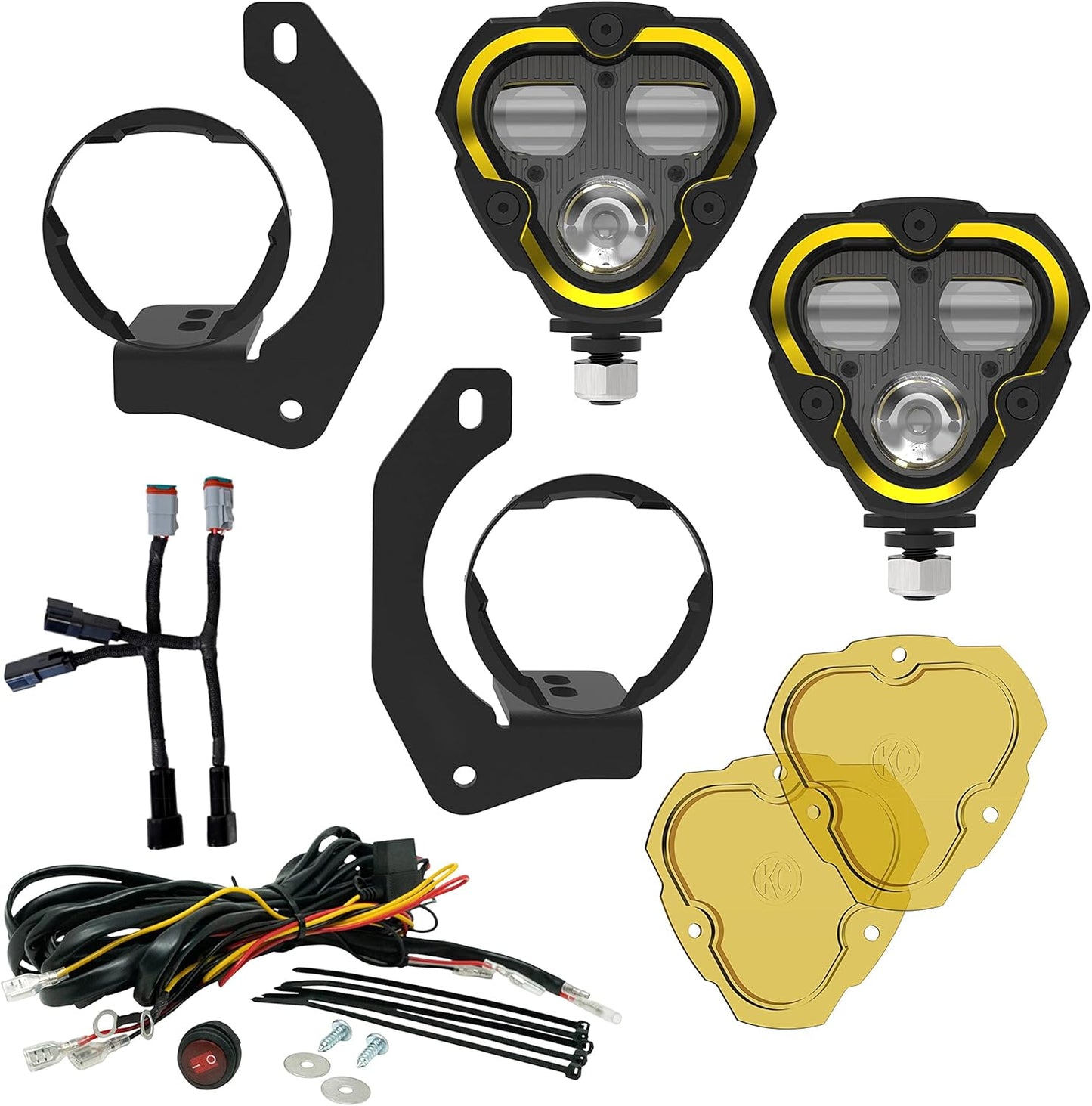 FLEX ERAÂ® 3 Dual Mode SAE Fog Lights - 2-Light Master Kit - JK/JL/JT Steel Bumpers