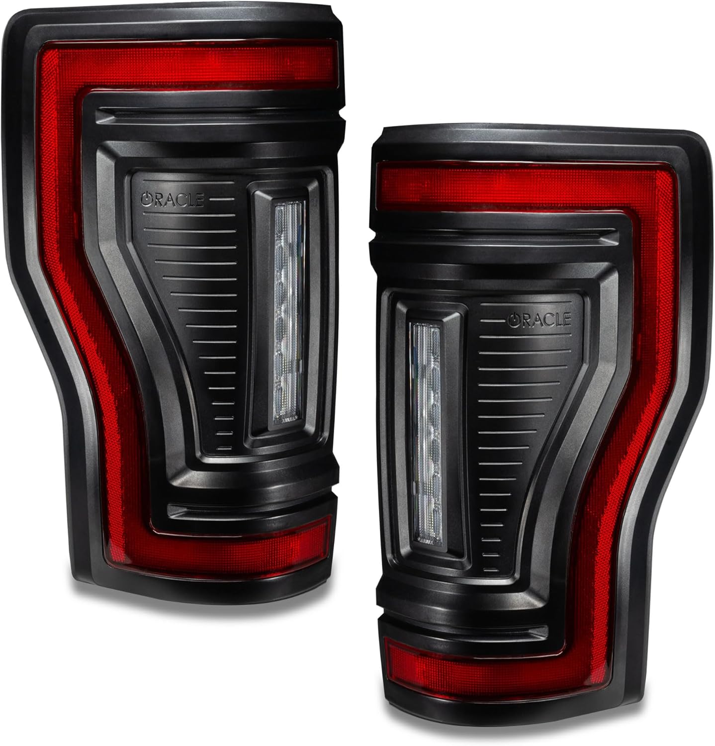 Oracle Lighting 5896-504: Flush Mount Led Tail Lights for 2017-2022 Ford F-250/350 Superduty, Black/Red