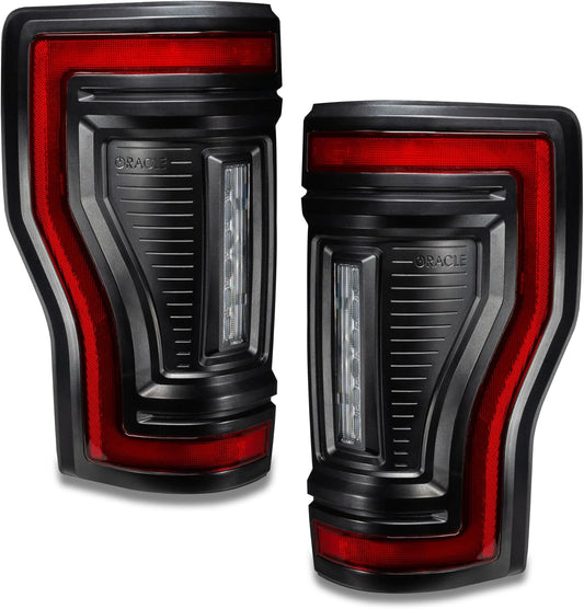 Oracle Lighting 5896-504: Flush Mount Led Tail Lights for 2017-2022 Ford F-250/350 Superduty, Black/Red