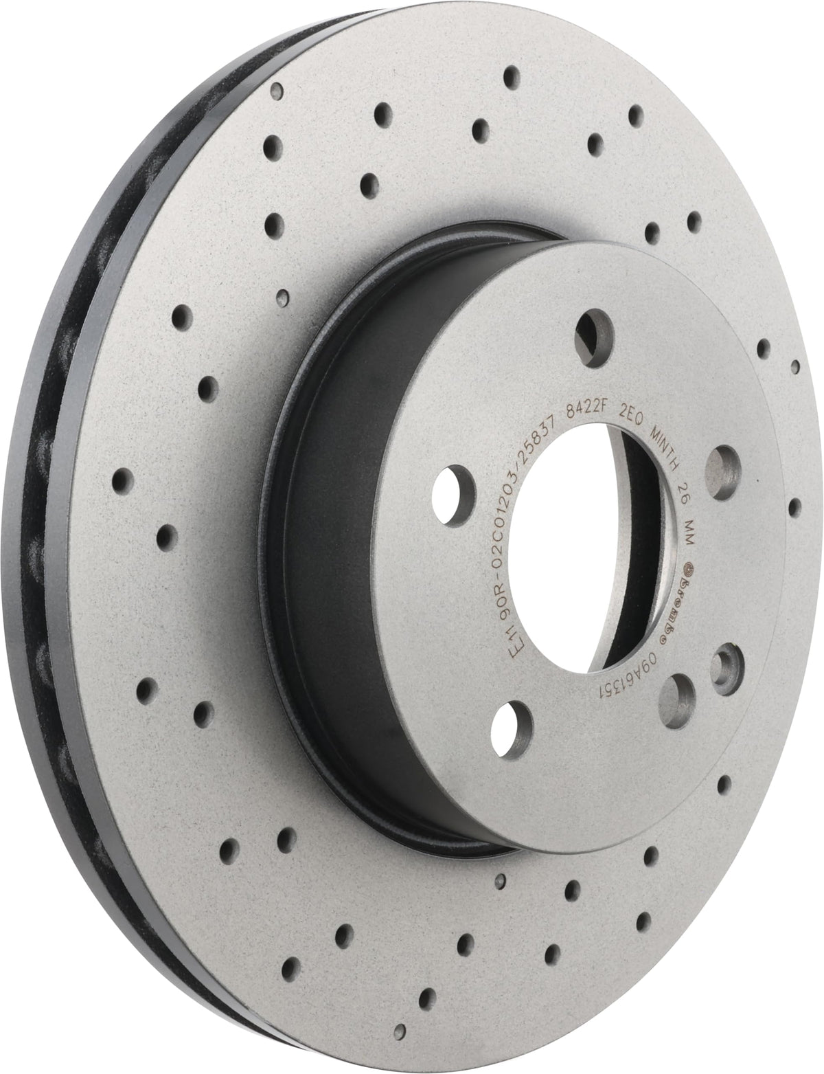 Brembo Mercedes-Benz C230 20082009 C250 20102014 C300 20082014 Disc Brake Rotor - 09.A613.51
