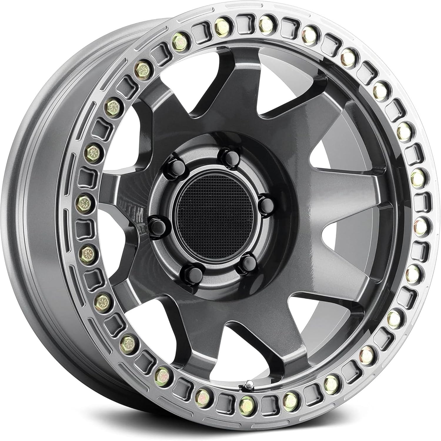 Method Race Wheels MR108, 17x9, 44mm Offset, 5x5, 71.5mm Centerbore, Gloss Titanium, w/BH-H24125-38, MR10879050844B