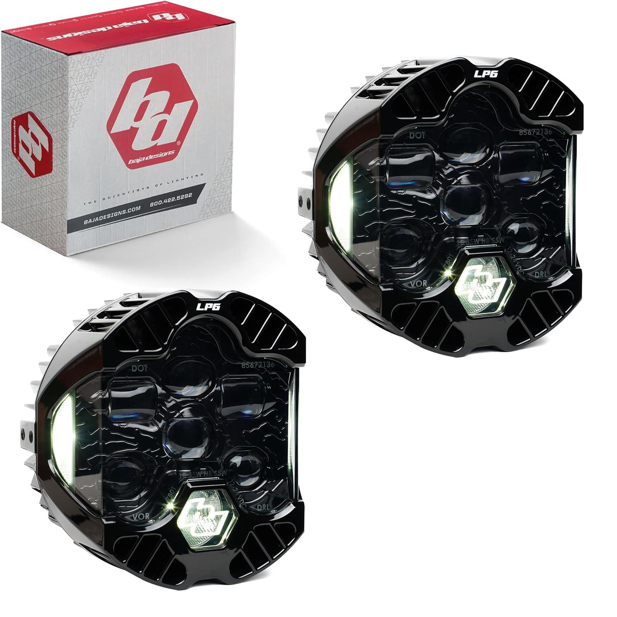 Baja Designs Dot LP6 Pair LED Clear Drl - 18-7801