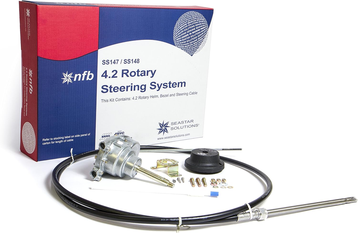 Dometic SeaStar NFB (No Feedback) Rotary Steering Kit with Single Cablet, SS147XX