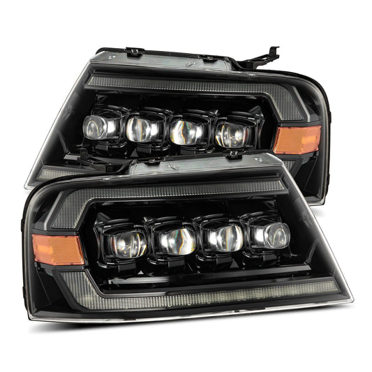 AlphaRex USA 0408 F150/0608 Mark Lt Novaseries LED Proj Headlights Chrome with Seq Activation LIGHT/SEQ Signal - 880130