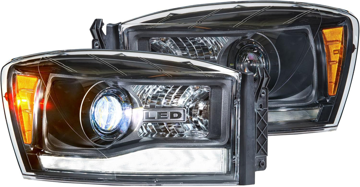 Morimoto Lighting XB Hybrid LED Headlights: Dodge Ram (06-08) (Pair/ASM) LF558