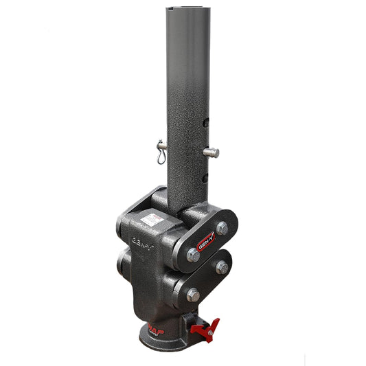 GEN-Y Hitch GH-7062 Spartan Torsion-Flex SnapLatch 2.5" Offset 4" Round Tube Gooseneck 2 5/16" Coupler Standard Height 5.5K TW 25K Towing