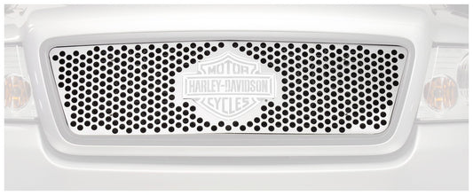 Putco 52142 Harley-Davidson Mirror Stainless Steel Punch Grille with Bar and Shield