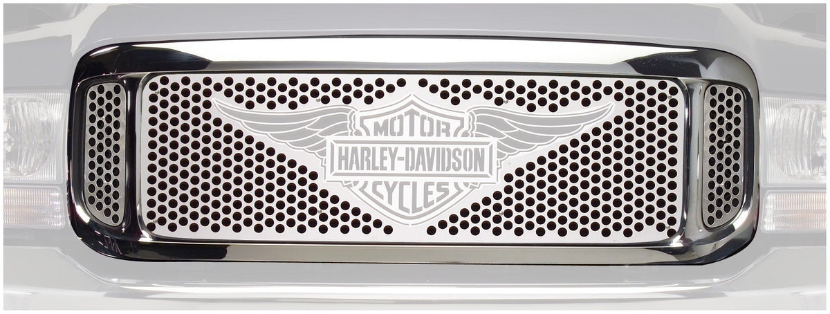 Putco 56105 Harley-Davidson Mirror Stainless Steel Grille with Wings Logo
