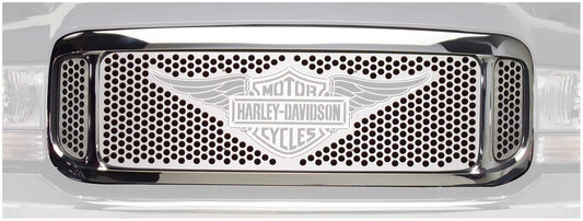 Putco 56105 Harley-Davidson Mirror Stainless Steel Grille with Wings Logo