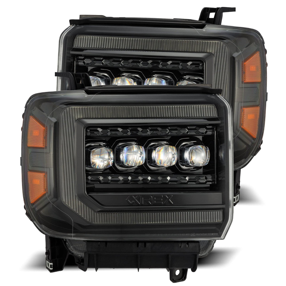 AlphaRex USA 1418 Sierra Novaseries LED Projector Headlights Alphablack - 880616