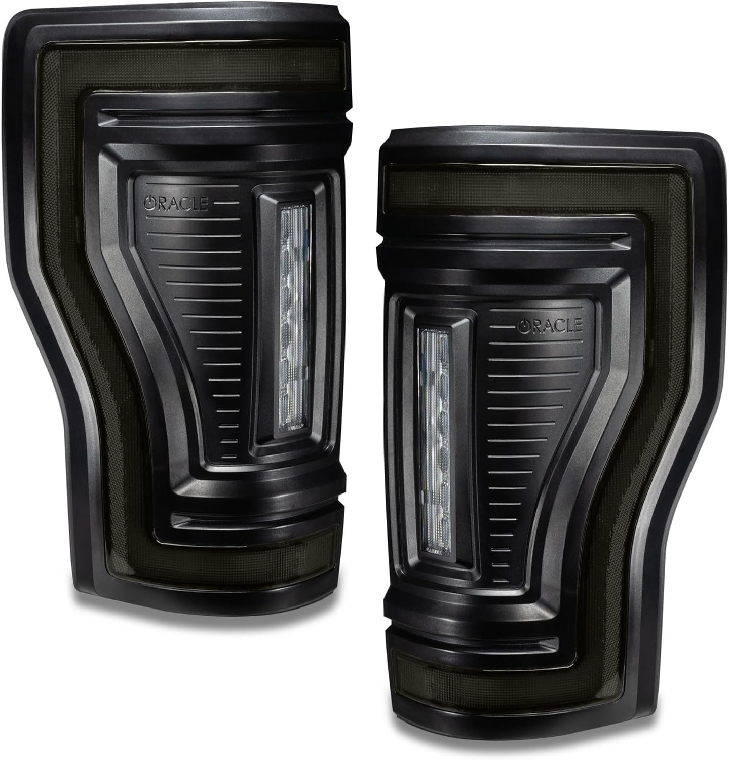 Oracle Lighting - Black Series Flush Mount LED Tail Lights for 2017-2022 Ford F-250/350 Superduty - Tinted Lens