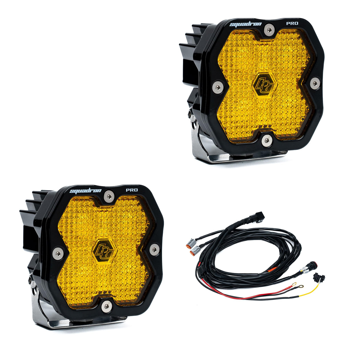 Baja Designs Squadron 2.0 Pro Pair LED WORK/SCENE Baja Amber - 49-7816-2