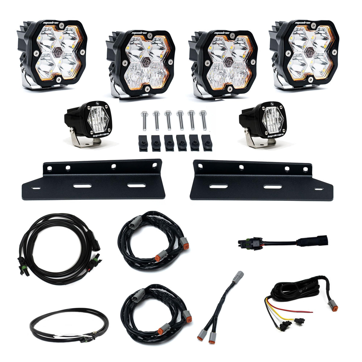 Baja Designs 2125 Raptor Fog Pocket Kit Squadron Sport 2.0 Clear Multi Patterns - 44-0018
