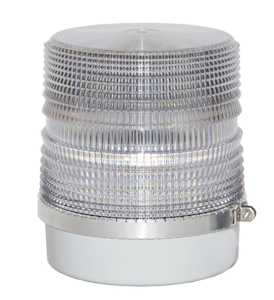Star Safety Technologies by Grote 200SHDL-AR Emergency Lighting - Die-Cast Base Permanent Mount, Dual Color Amber/Red LED, Clear Dome, 10-30VDC