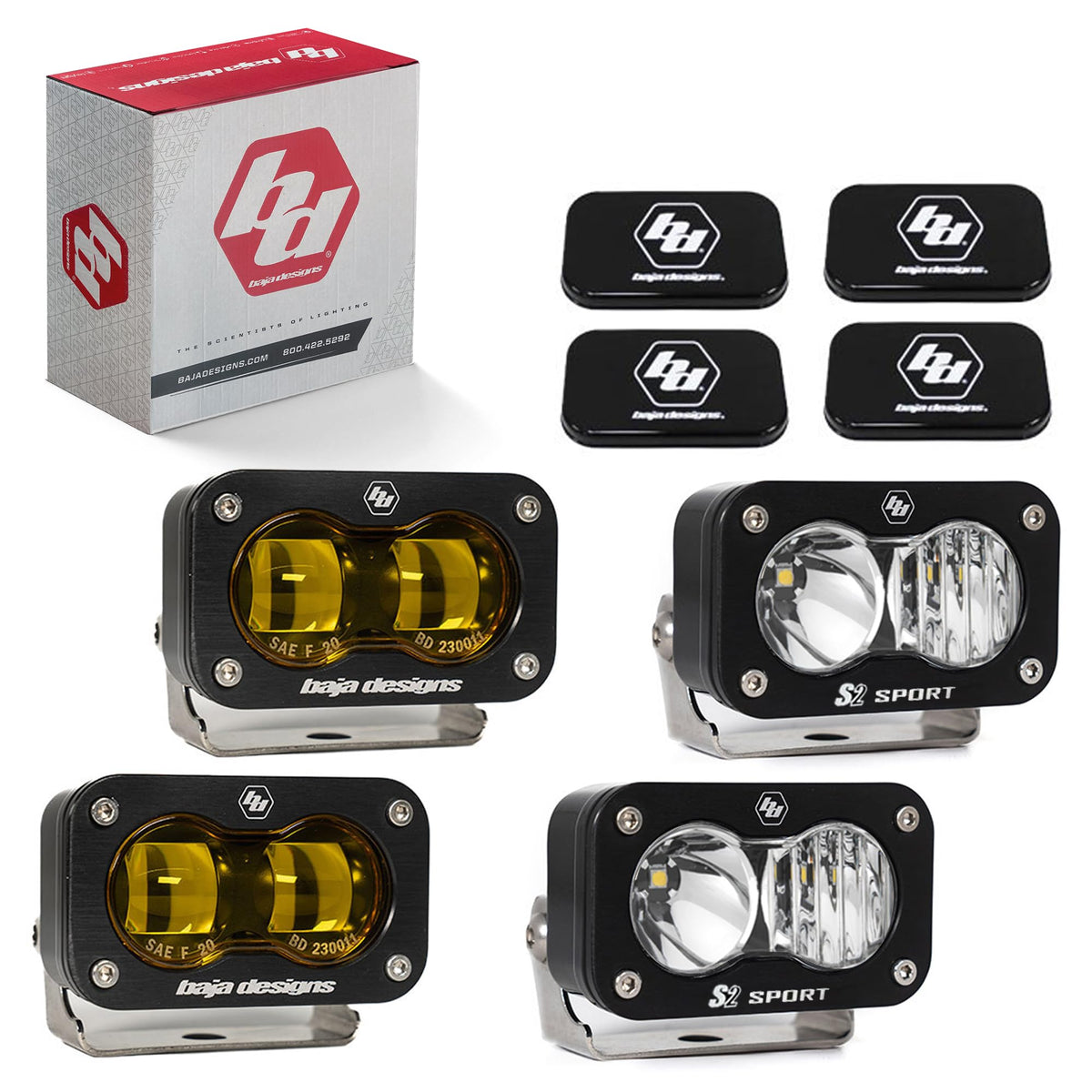 Baja Designs 21C F150 RAPTOR/23C Bronco S2 SAE/S2 Sport Fog Pocket Kits - 448180