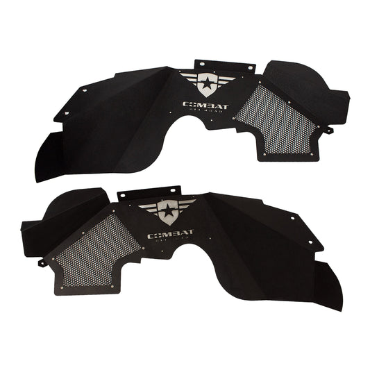Combat Off Road Battle Ready Aluminum Inner Fender Kit - Front Pair - compatible with Jeep Wrangler JK/JKU