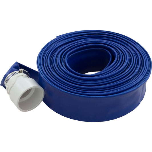Backwash Hose,Valterra,1-1/2" x 50ft,w/Clamp & Hose Adapter