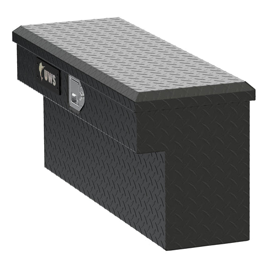 uws UTV-SM33-MB Matte Black Aluminum UTV Side Tool Box - Polaris Ranger (LTL Shipping Only)