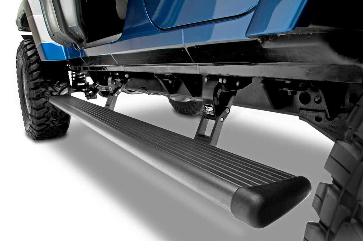 Amp Research 0718 Wrangler JK UNLIMITED(4DOOR Only)powerstep with Light Kit - 75122-01A