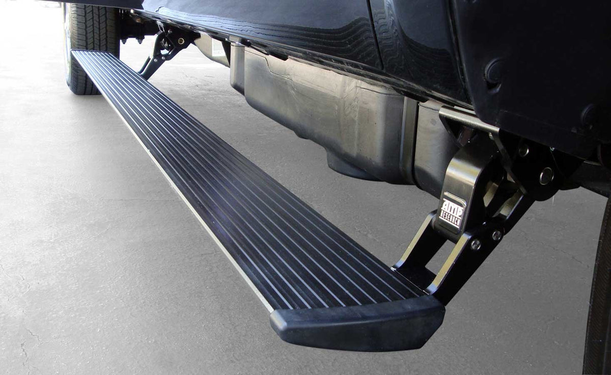 Amp Research 1114 SILVERADO/SIERRA 2500/3500 Dsl Crew Cab Powerstep with Light Kit - 75146-01A