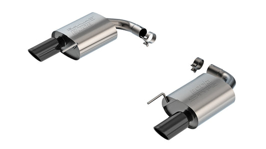 Borla Exhaust 24C Mustang 2.3L Ecoboost with Nonactive Exh Axleback Stype Exhaust System with Bl - 11986BC