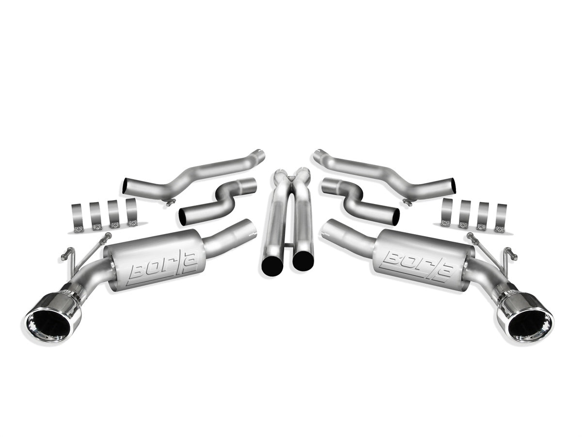 Borla Exhaust 1013 Camaro 6.2L V8 RWD 2DR Split Rear Cback System Ak - 140356