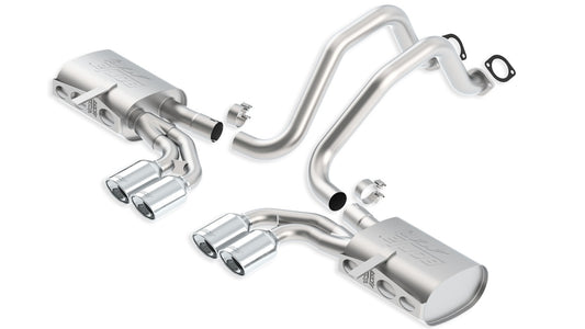 Borla Exhaust 9704 Corvette C5/ZO6 5.7L V8 /M RWD 2DR Split Rear Cback System Ak - 140428