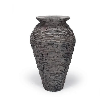 STACKED SLATE URN - 45" H (114 CM)