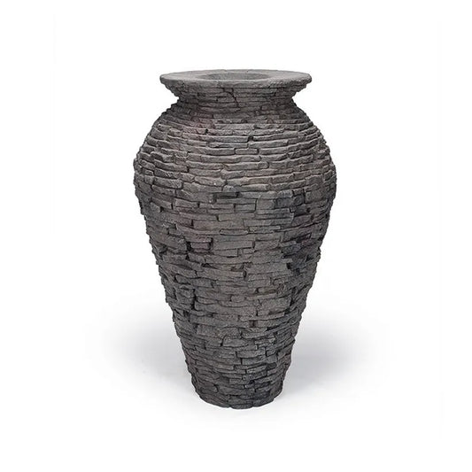 STACKED SLATE URN - 45" H (114 CM)
