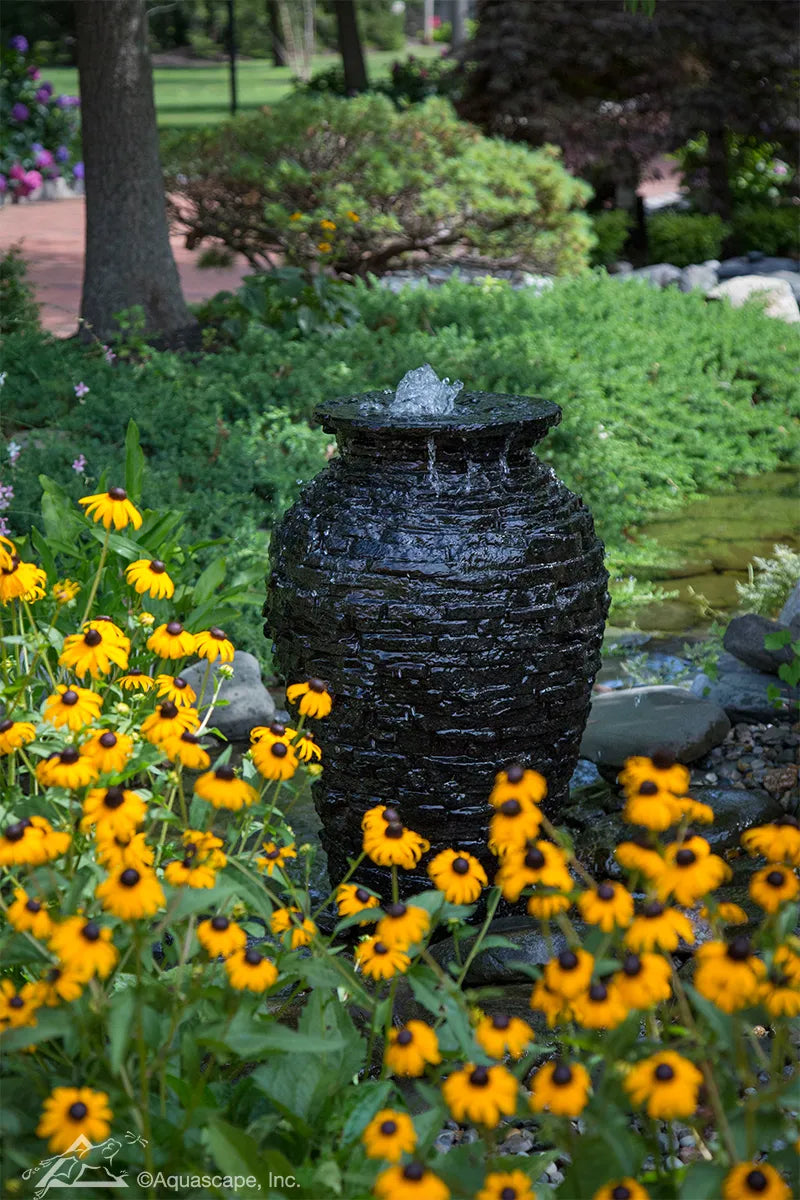 STACKED SLATE URN - 33.5" H (85 CM)